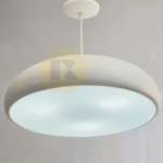 آویز کاسه ای ۳ لامپ طلق دار سفید