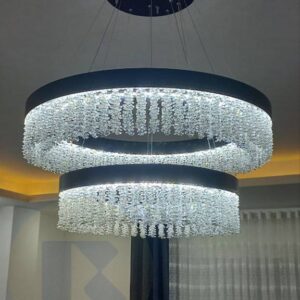 لوستر اتریشی قطر ۴۰-۶۰ با کریستال نباتی