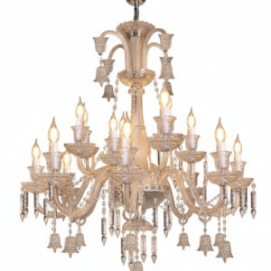 لوستر باکارا وارداتی عسلی ۱۲ شاخه