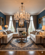 لوستر باکارا وارداتی عسلی ۱۲ شاخه