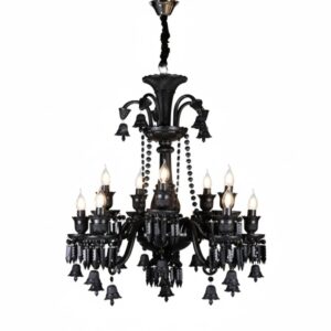 لوستر باکارا وارداتی مشکی مات ۱۵ شاخه