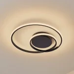 لوستر مدرن سقفی پیچ مشکی با ریموت هوشمند - Image 2