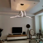 لوستر لاینر مارپیچ مشکی با ریموت هوشمند - Image 2