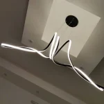 لوستر لاینر مارپیچ مشکی با ریموت هوشمند - Image 3